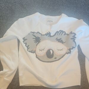 Gilly Hicks White and Gray Koala Sweater